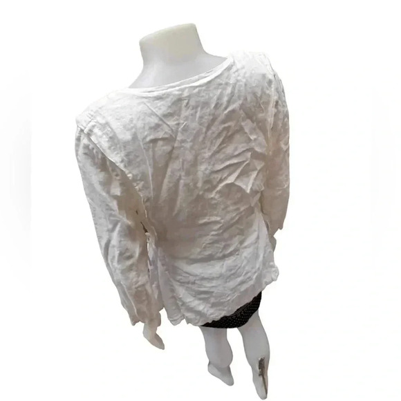 Bryn Walker 100% Linen White Tunic Top Size Small - Picture 3 of 12